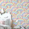 Retro Rainbow Multi Peel & Stick Wallpaper Bolt