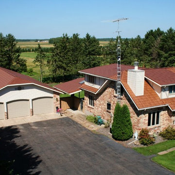 Copper-toned Steel Roof