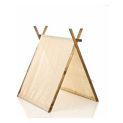 Burlap Children's Playroom Tent - Baby And Kids