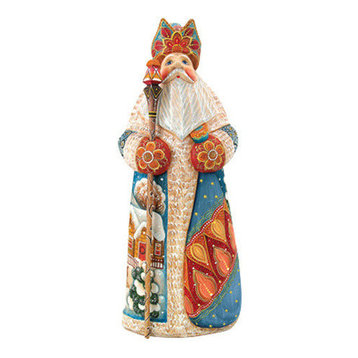 Pleasures Santa, Woodcarved Figurine