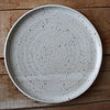 Earthware Handmade Dinner Plate, Speckled White