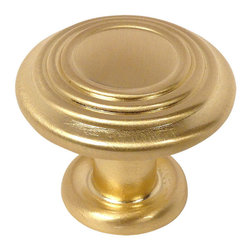Cosmas - Cosmas 4122BB Brushed Brass Ring Cabinet Knob, Set of 10 - Cabinet And Drawer Knobs