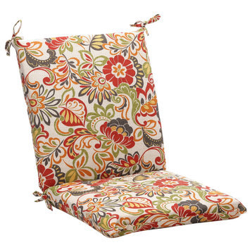 Zoe Multicolor Squared Corners Chair Cushion