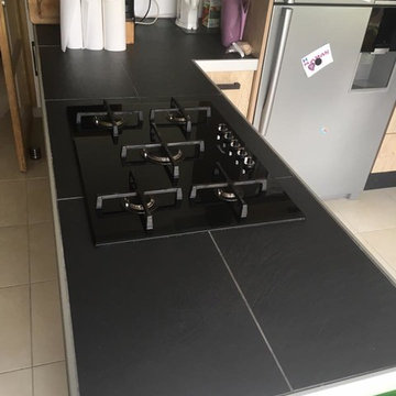 Cuisine en mélaminé bois