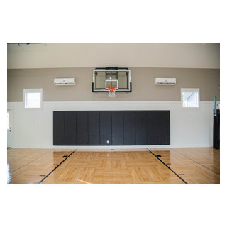 Carriage House and Poolside Pavilion - Traditional - Home Gym ...
