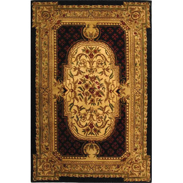 Safavieh Classic Collection CL755 Rug, Black, 2'x3'