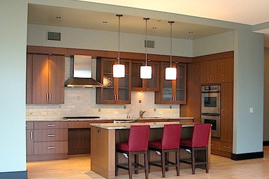 Example of a trendy kitchen design in Portland