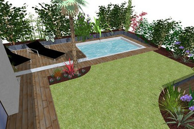 Petite piscine - Terrasse amovible - Architecte paysagiste