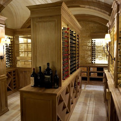 Custom wine racking created for a large residential wine cellar - Home Decor