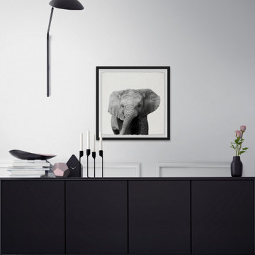 "King of the Elephants" Framed Painting Print