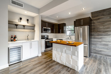 Kitchen - contemporary kitchen idea in Houston