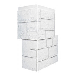 152-CAMBRIDGE COBBLESTONE CORNER 11" W(EACH SIDE) &times; 30 &frac12;"H &times; 1"D - Wall Panels