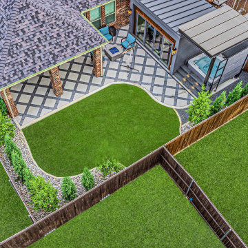 Birdie Dr | Paved Patio Design | Landscape Architect