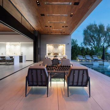 Bighorn Palm Desert luxury resort style home poolside terrace