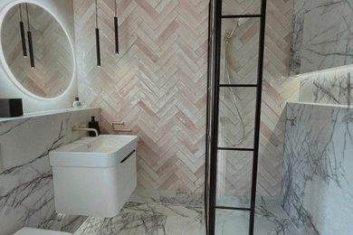 Inspiration for a modern bathroom in Other.