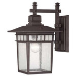 Savoy House - Savoy House Linden 9" Wall Lantern, Textured Bronze - 5-9591-330 - Linden, An Exterior Collection From Savoy House, Has Classic Craftsman Influences. The Textured Bronze Finish Is Accented by Seedy Glass.