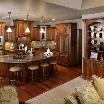 Door style: Waterford | Species: Cherry | Finish: Truffle