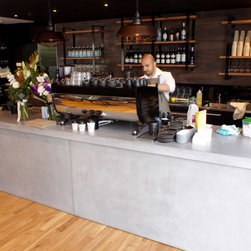 Custom counter with bespoke cabinetry & finish - Indoor Benches