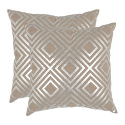 Chloe Metallics Pillow (2-Pack) - Decorative Pillows