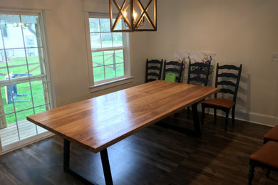 Dining room - farmhouse dining room idea in Other