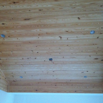 Beachfront Tongue and Groove Kitchen Ceiling