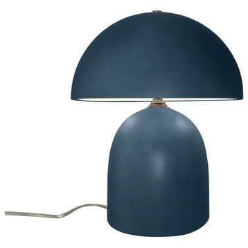 Short Kava Table Lamp, Midnight Sky/Matte White