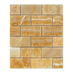Honey Onyx Mosaic Polished 2x4 - Home Decor