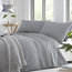 Tassels Easy Care Duvet Cover Set, Grey, King