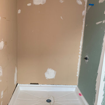 Build drywall box with mold and mildew green board
