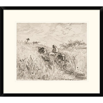 "Sentier dans les Bles, 1862" by Charles Francois Daubigny, 24"x21"