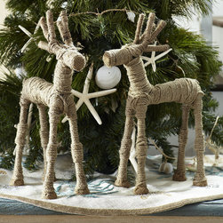 ROPING FOR SANTA REINDEER - NEW - Holiday Accents And Figurines