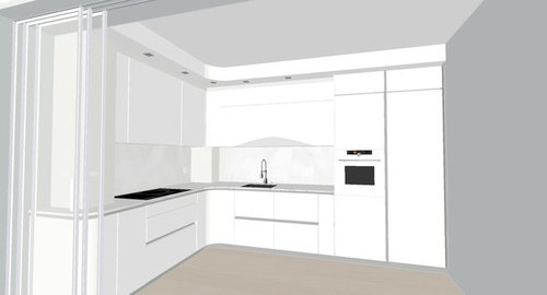 Urgente: spazio tra cartongesso e pensili cucina Cucine in cartongesso foto