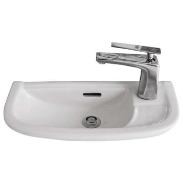 Fine Fixtures 20" Wall Hung Sink, Without Faucet