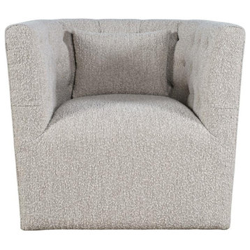 Everly Boucle Modern Transitional Swivel Accent Chair