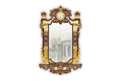 Зеркало резное из массива дуба, модель "Наполеон"