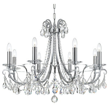 Crystorama Othello 8 Light Clear Spectra Crystal Polished Chrome Chandelier