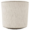 Ernest Fabric Swivel Accent Arm Chair, Concord Cream