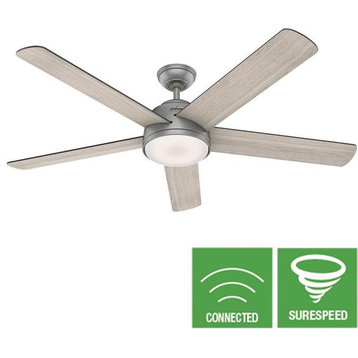 Hunter 59486 Romulus, 60" Ceiling Fan with Light Kit and Remote Control