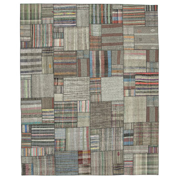 Rug N Carpet - Handmade Turkish 10' 11'' x 13' 6'' Vintage Patchwork Kilim Rug