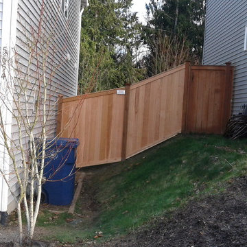 Wood fence
