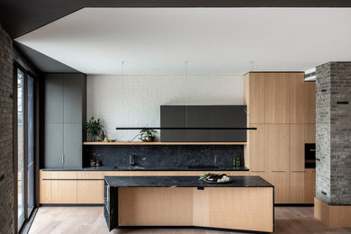 Photo of a contemporary kitchen in Newcastle - Maitland.