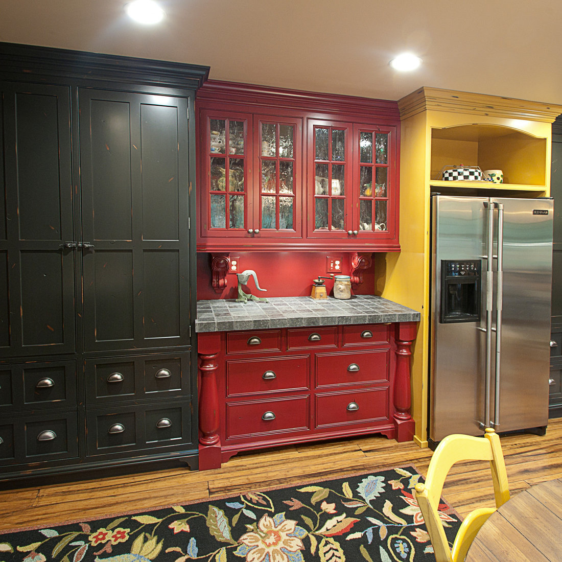 Distressed Colorful Kitchen