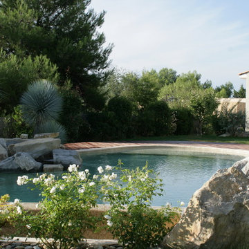 Piscines à débordement et plage immergée