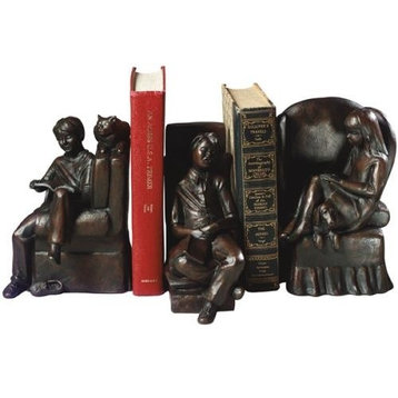 Bookends Bookend TRADITIONAL Lodge Bookworks By Mantik Chocolate