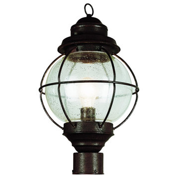 Trans Globe Lighting 69905 Nautical 1 Light Outdoor Post Light - Rustic Bronze