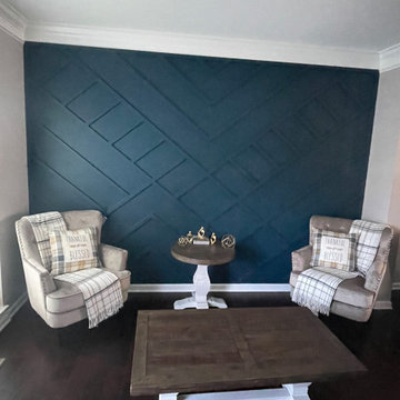 The Palm's Family/ Geometry Accent Wall Design
