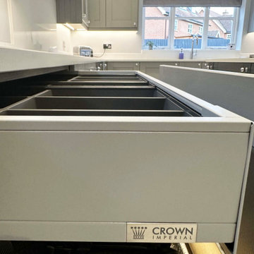Grey Shaker Kitchen in Papworth Everard