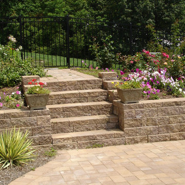 Manufactured wallstone and steps