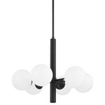 Mitzi by Hudson Valley Lighting - Stella 6-Light Chandelier, Old Bronze Finish, Opal Shiny Glass - Globe lighting that's truly global. This go-anywhere, frosted-glass orb design brings a simple sophistication to any room in the house.