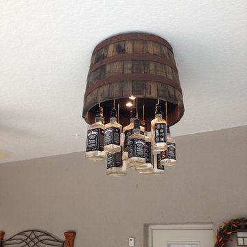 Whiskey Barrel Chandelier